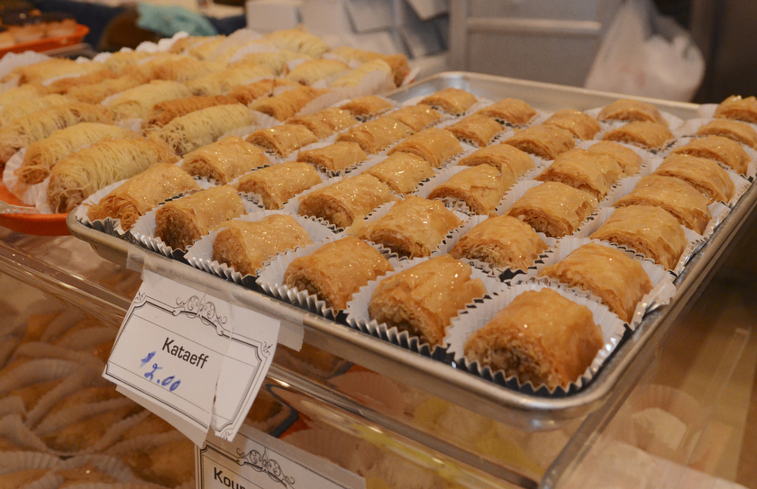 Katie Rickman | The Vindicator.Traditional Greek pastries were one of the many foods available during the first night of the Greek Festival at Archangel Michael Greek Orthodox Church in Campbell on Friday, Feb. 13, 2015.