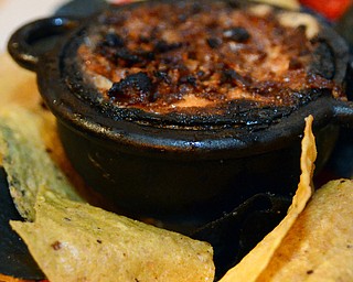 Katie Rickman | The Vindicator  .The Jalepeno Popper & Cheese dip served with atortilla chips.