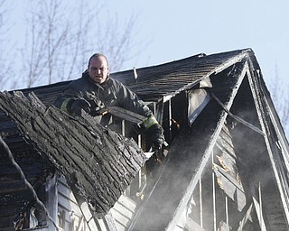        ROBERT K. YOSAY  | THE VINDICATOR..YFD  responded to a late afternoon fire... for a second floor fire that sent one person to the hospital ..-30-