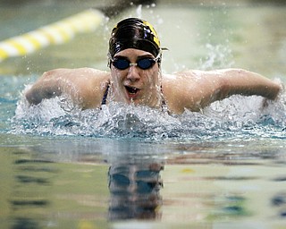 William D. Lewis the Vindicator  Warren swimmer emily thirion doing butterfly.