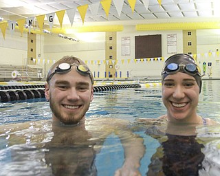 William D. Lewis the Vindicator  Warren swimmers and cousins Dylan and emily thirion..