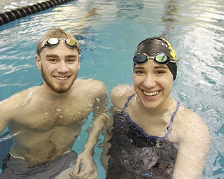 William D. Lewis the Vindicator  Warren swimmers and cousins Dylan and emily thirion..