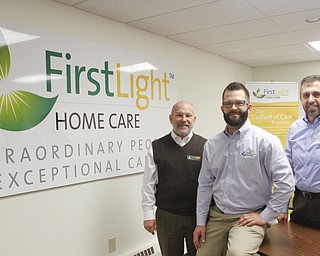        ROBERT K. YOSAY  | THE VINDICATOR..Michael Senchak, co-owner of the business with his son Michaeld Senchak and  Dave Stewart - .Genesis National Alliance recently purchased an old First Place Bank in Austintown.  Two local businessmen with a local First Light Home Care franchise will move its home office to the location. The local home health care franchise also recently expanded to Trumbull county..