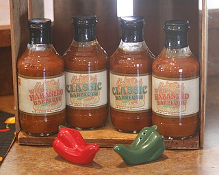        ROBERT K. YOSAY  | THE VINDICATOR..Uncle JimÕs Foods celebrated its fifth year in business by announcing new products, new locations and a new distributor relationship..The signature product, Uncle JimÕs Pepper Mustards, Jim and Karen Scher