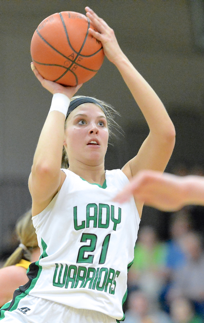 Jeff Lange | The Vindicator  West Branch's Pavin Heath looks to make a two during second half action against the Southeast Pirates, Monday night in Austintown.