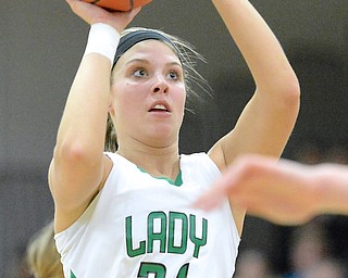 Jeff Lange | The Vindicator  West Branch's Pavin Heath looks to make a two during second half action against the Southeast Pirates, Monday night in Austintown.