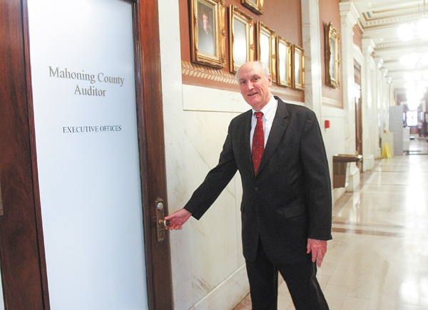 Ralph Meacham was sworn in Tuesday as Mahoning County auditor. He is the first Republican elected to a nonjudicial countywide office in 30 years.