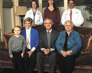 SPECIAL TO THE VINDICATOR: The American Cancer Society’s Cattle Baron’s Ball will take place March 28. Those involved with the fundraiser are, in the bottom row, from left to right, Brett Wilcox, 7, a cancer survivor; Ellen Tressel; Youngstown State University President Jim Tressel; and Rita Lopez, an oncology nurse. In the top row are Drs. Lori Hemrock, Amy Awaida and Eugene Tareshawty of the Hope Center for Cancer Care. Absent are Dr. Chris Knight and Ava Timko.