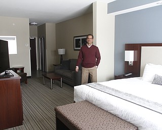        ROBERT K. YOSAY  | THE VINDICATOR.. Ash Kochhar  recently opened the newest hotel in Boardman, the Best Western Plus. .This is for a story on new hotels that have recently popped up in the area and hotels that are expected to pop up soon. .