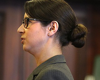        ROBERT K. YOSAY  | THE VINDICATOR..Larry Johnson, 40, of Shelby Road, sentenced to 15 years to life in prison today in Mahoning County Common Pleas Court for the New Years Eve 2013 beating and stabbing death of his 26-year-old girlfriend, LaShea Parker, inside their home - Lou DeFabio was his attorney