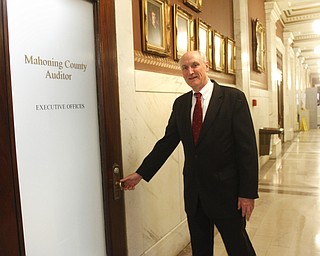        ROBERT K. YOSAY  | THE VINDICATOR..Ralph Meacham first day on the job  Mahoning County Auditor’s Office,