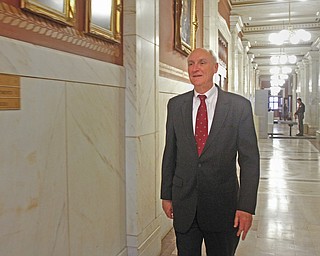        ROBERT K. YOSAY  | THE VINDICATOR..Ralph Meacham first day on the job  Mahoning County AuditorÕs Office,