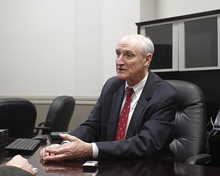        ROBERT K. YOSAY  | THE VINDICATOR..Ralph Meacham first day on the job  Mahoning County AuditorÕs Office,