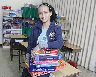        ROBERT K. YOSAY  | THE VINDICATOR...Annabelle Day, returning Vindicator Spelling Bee champion. Willow Creek Learning Center,