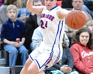 Jeff Lange | The Vindicator  Reserve's Tory White leaps to keep the ball in play during second half action of the Blue Devils' game against Jackson Milton, Saturday afternoon at Mineral Ridge.