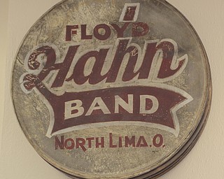 Katie Rickman | The Vindicator.A bass drum hangs on a wall at the Beaver TWP. Historical Society at the new location at The North Lima Business Complex in North Lima on March 5, 2015.