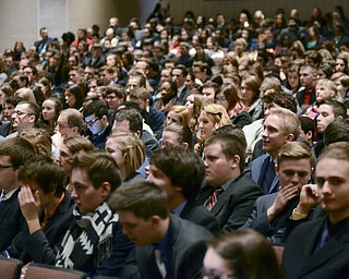 Katie Rickman | The Vindicator.The performing arts building was full of students and adults attending the 88th Annual Ohio High School Speech League State Tournament at Boardman High School on Friday, March 6, 2015.