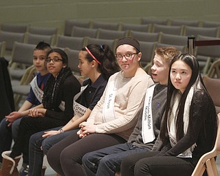       .         ROBERT  K. YOSAY | THE VINDICATOR..The 82nd Regional Spelling Bee at Kilcawley Room at YSU .saw a repeat from last year as Annabelle Day bested over 50 other spellers Saturday Morning....-30-
