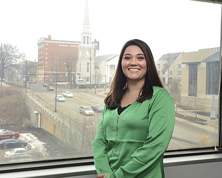 Katie Rickman | The Vindicator.C.J. Green of C.J. Green Tax Services has an office downtown Youngstown at 16 Wick Ave.  she enjoys working downtown Youngstown.
