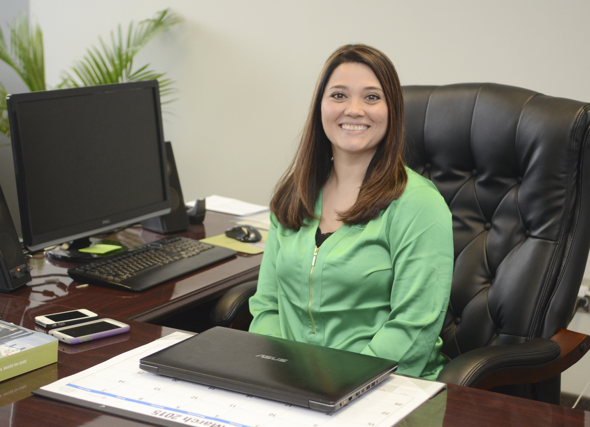 Katie Rickman | The Vindicator.C.J. Green of C.J. Green Tax Services has an office downtown Youngstown at 16 Wick Ave.  she enjoys working downtown Youngstown.