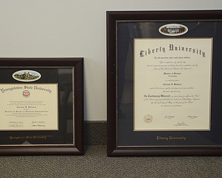 Katie Rickman | The Vindicator.C.J. Green of C.J. Green Tax Services has an office downtown Youngstown at 16 Wick Ave.  she enjoys working downtown Youngstown and is still getting comfortable in her new office.