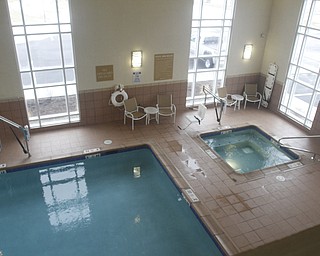        ROBERT K. YOSAY  | THE VINDICATOR..Pool  and hot tub area ..Candlewood Suites has been in operation for 6 months and held its ribbon cutting ceremony wed morning....