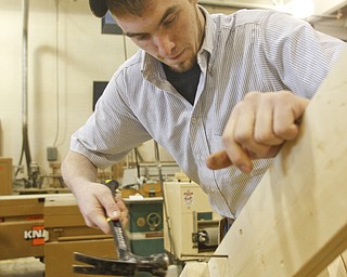        ROBERT K. YOSAY  | THE VINDICATOR.. Robert Carroll  MCCTC who is going to the state for his carpentry skills in mid  April. .