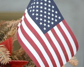 Katie Rickman | The Vindicator.A flag on display at Veterans Memorial Park in Warren on March 13, 2015.