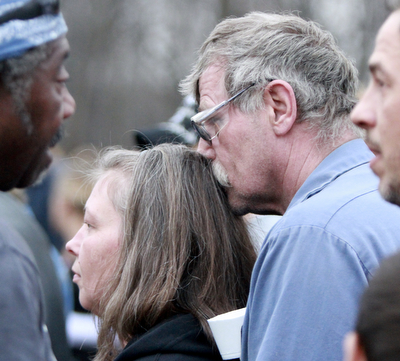 William D Lewis The vindicator Among those attending a vigil for 3 people who died in a Powersway house fire in Youngstown were Fred Hartman and Betty Koby of Youngstown. They said they were friends of the family.