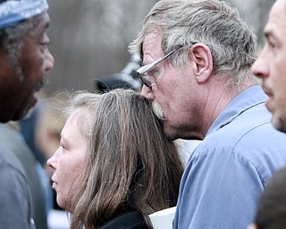 William D Lewis The vindicator Among those attending a vigil for 3 people who died in a Powersway house fire in Youngstown were Fred Hartman and Betty Koby of Youngstown. They said they were friends of the family.