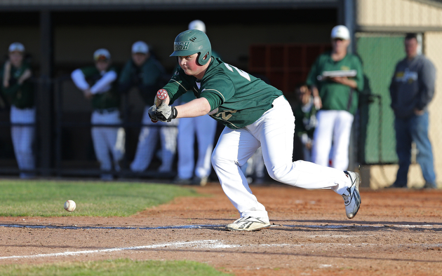 Ursuline vs Girard at Cene Park in Struthers, Friday, April 10, 2015. Irish 4, Indians 1..Michael Taylor | The Vindicator