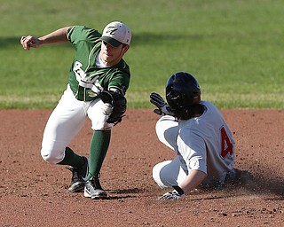 Ursuline vs Girard at Cene Park in Struthers, Friday, April 10, 2015. Irish 4, Indians 1..Michael Taylor | The Vindicator