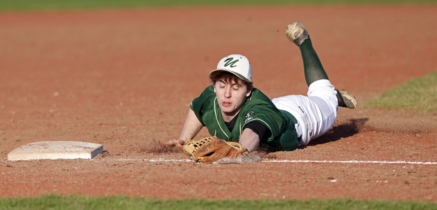 Ursuline vs Girard at Cene Park in Struthers, Friday, April 10, 2015. Irish 4, Indians 1..Michael Taylor | The Vindicator