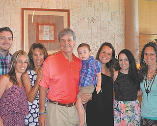 Pictured with their family, John Jr. and Cathy Pelusi (middle), have made donations to the D&E Counseling Center's Children's Circle of Friends Foundation to establish the John and JeanAnne Camp Challenge Scholarship Fund.