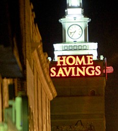 Home Savings clock tower in Youngstown.