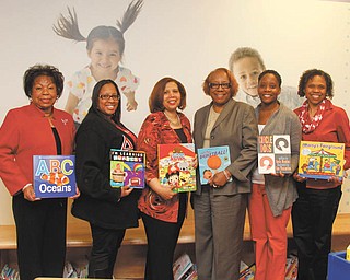        ROBERT K. YOSAY  | THE VINDICATOR..Cynthia W Moore - Stephanie Jones- Susan Moorer_ Michele Dotson - Chantelle Hallman - Sherri Lovelace-Cameron..Delta Jazz Soiree -- Newport Library,