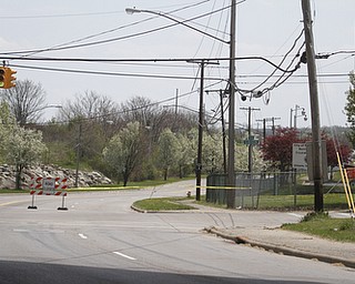        ROBERT K. YOSAY  | THE VINDICATOR..The Youngstown Sewage Treatment plant had 400 gallons of Chlorine leak early Monday Morning closing some roads -..Poland Ave in front of the plant is closed until Tuesday  sometime