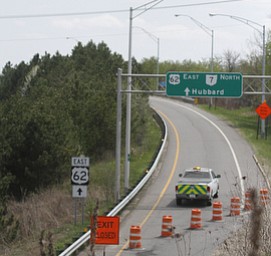        ROBERT K. YOSAY  | THE VINDICATOR..The Youngstown Sewage Treatment plant had 400 gallons of Chlorine leak early Monday Morning closing some roads -..The Himrod Ave entrance from from 680 Southbound was closed..