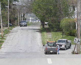        ROBERT K. YOSAY  | THE VINDICATOR..The Youngstown Sewage Treatment plant had 400 gallons of Chlorine leak early Monday Morning closing some roads - This is Gibson Road  above the plant