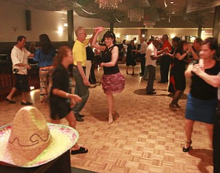 William d Lewis the Vindicator salsa dancing at Kuzman's in girard 5-3-15.