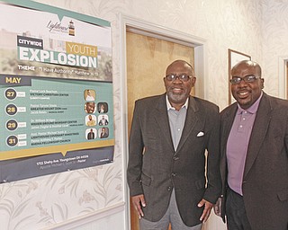        ROBERT K. YOSAY  | THE VINDICATOR.. Youth Explosion event May 27  at Lighthouse Covenant Ministries, .  Pastor Michael Scott and his son Pastor Michael Scott...