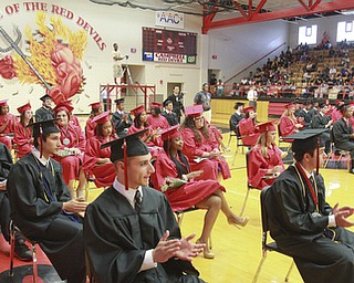 William D. Lewis The Vindicator Campbell Memorial graduating class of 2015during commencement ceremony 6-4-15 at Campbell HS.