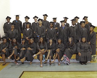        ROBERT K. YOSAY  | THE VINDICATOR..THE graduating Class of  Mahoning County High School graduation.the former  P.S. Berry School,