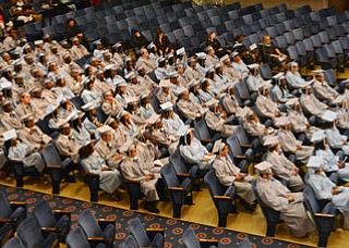 Katie Rickman | The Vindicator.East High School  graduates at the commencement ceremony at Stambaugh Auditorium on June 5, 2015.