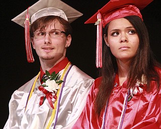 William D Lewis The Vindicator   Chaney Salutorian Anthony Donnorummo and Valedictorian Theresanne Garcia.