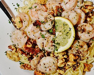 Combine Brothers' Anchovie and Walnut sauce served on vermicelli.