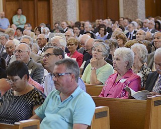 Katie Rickman | The Vindicator.the sanctuary was filled with many couples renewing their wedding vows and family members who joined the celebration at the Wedding Anniversary Mass at St. Columba Cathedral in Youngstown.