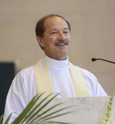 Katie Rickman | The Vindicator.Rev. Msgr. Peter Polando delivers the homily during the Wedding Anniversary Mass at St. Columba Cathedral in Youngstown.