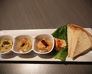 Hummus Sampler appetizer served at YOLO Grille and Taproom in Austintown. 