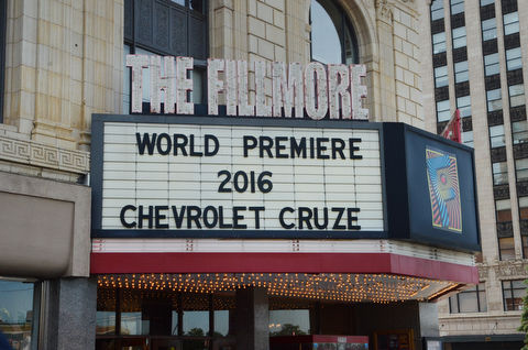 Katie Rickman | The Vindicator.Hundreds of global media outlets gathered at The Fillmore Detroit for the unveiling of the 2016 Cruze.
